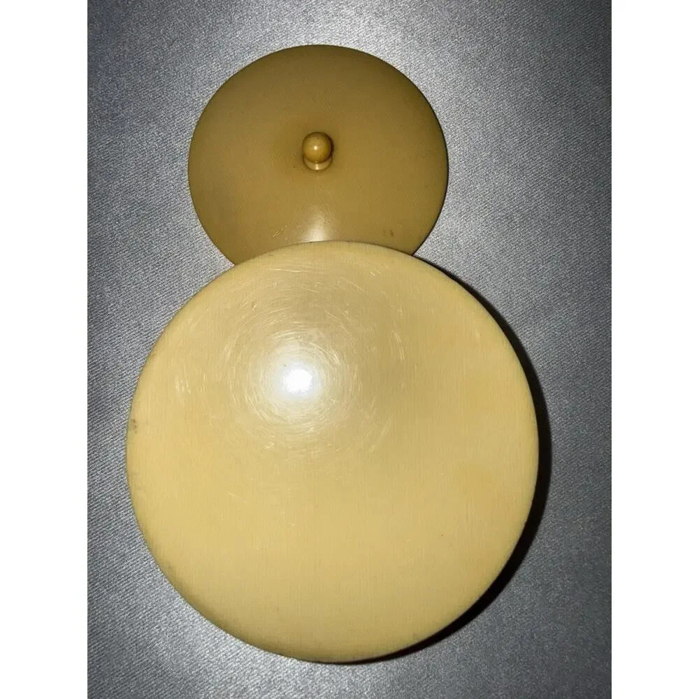 Antique DuBarry Ivory Pyralin Celluloid Hair Receiver Jar And Powder Box French
